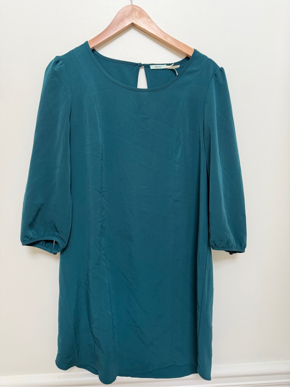 Urban Outfitters Teal Long Sleeve Shift Dress